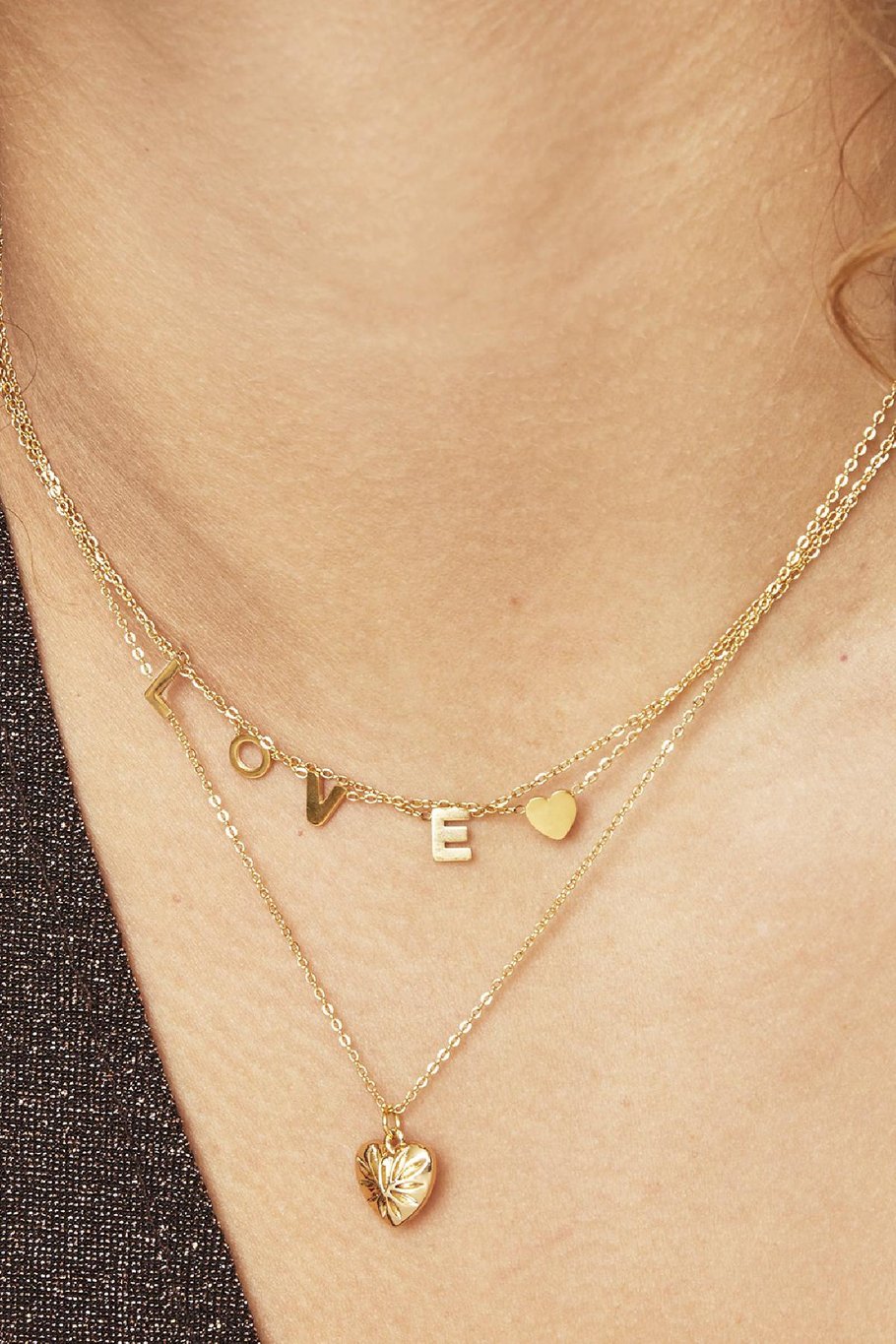 Collier Love Argenté Acier inoxydable Image3